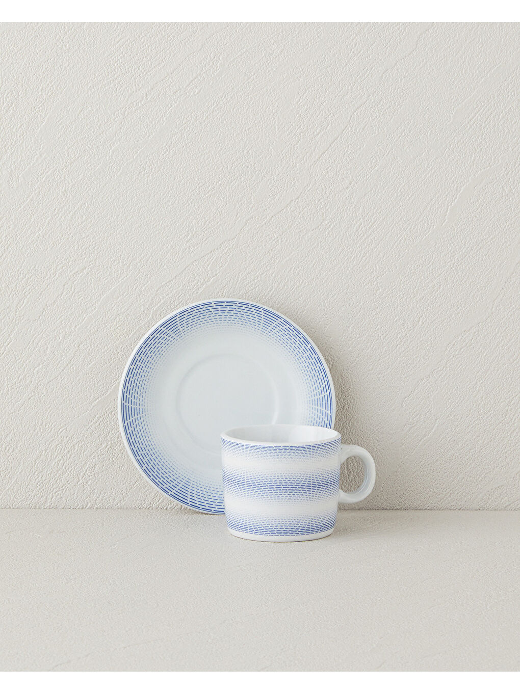 Elisa Porselen Kahve Fincan Takımı 12 Parça 6 Kişilik Mavi-1