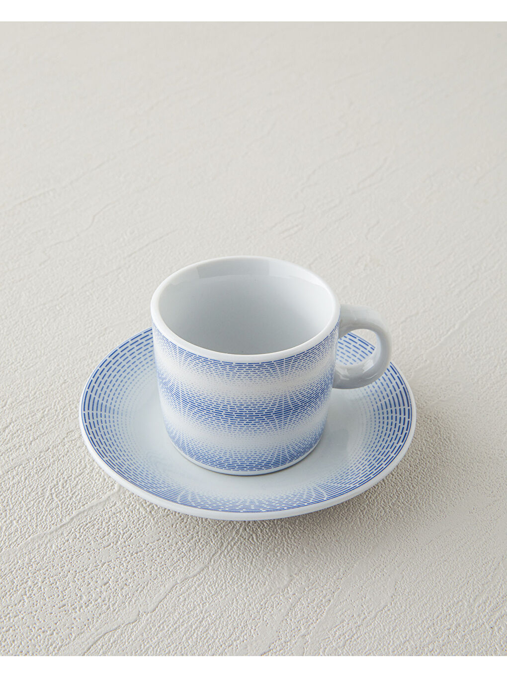 Elisa Porselen Kahve Fincan Takımı 12 Parça 6 Kişilik Mavi-2