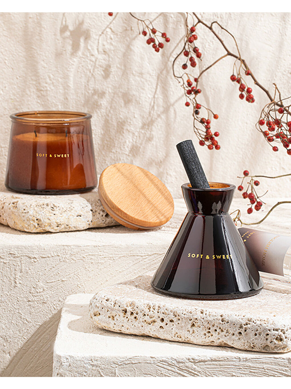 Kahverengi Soft&Sweet Çubuklu Oda Kokusu 200 ml-2