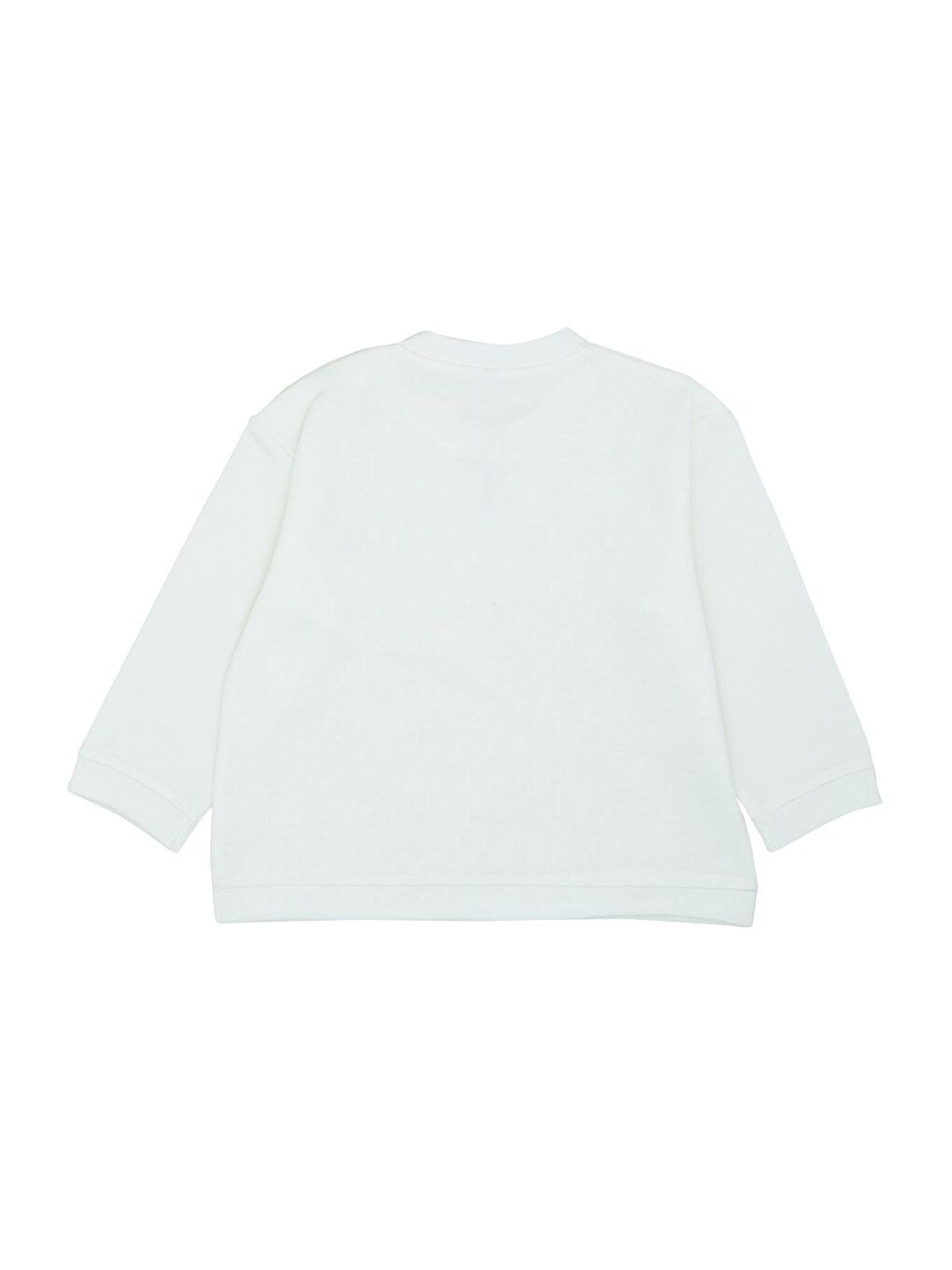 Jrmori Beyaz Omzu Çıtçıtlı Basic Sweatshirt - 1