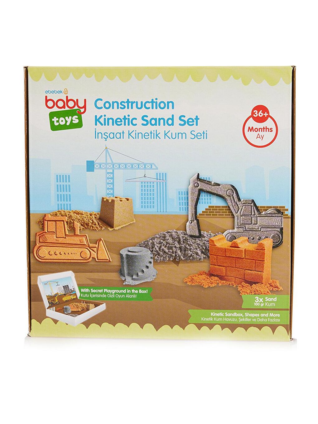 Baby Toys Kinetik Kum Seti - İnşaat 300 gr