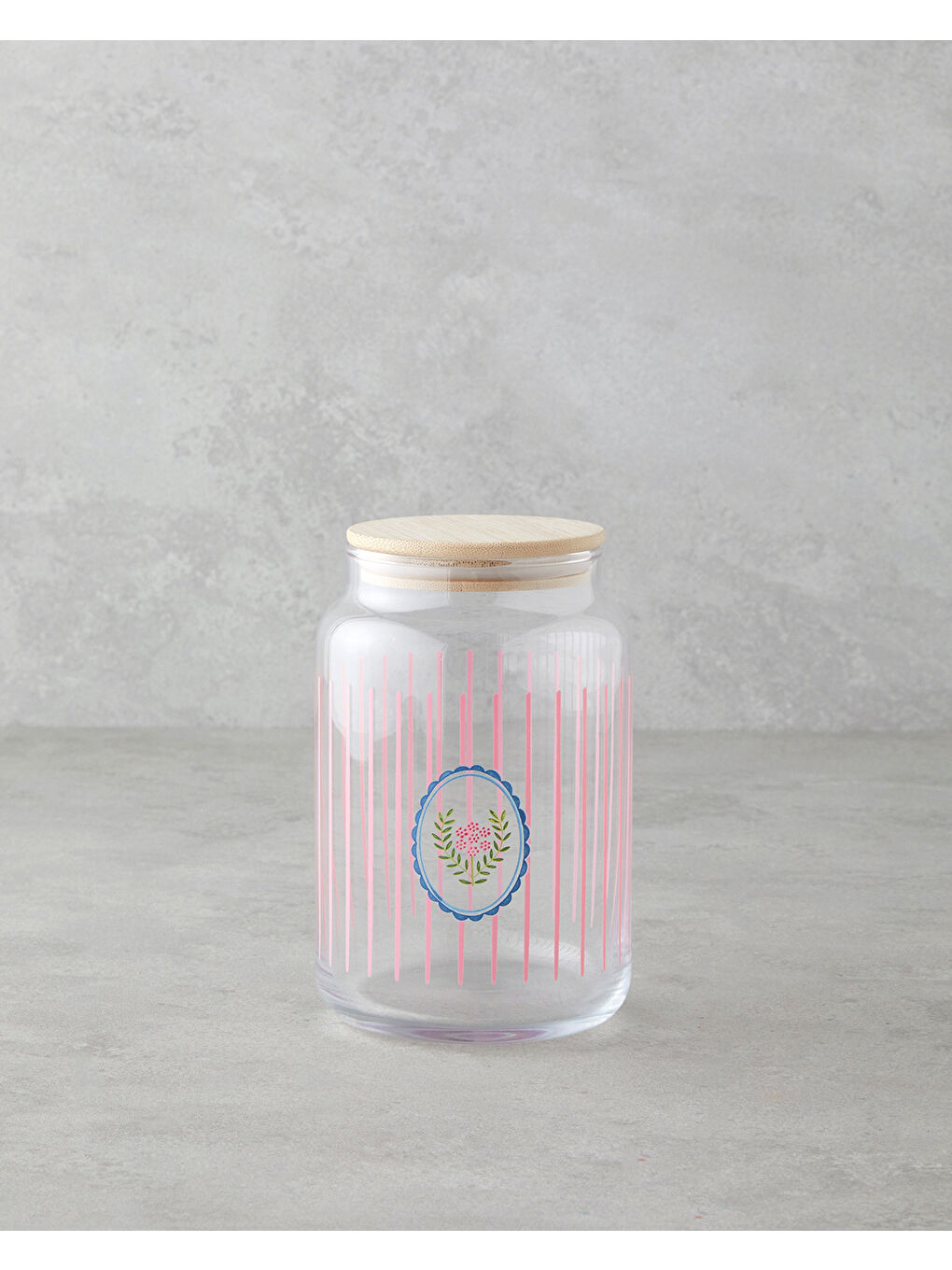 Retro Time Cam Kavanoz 800 ml Pembe