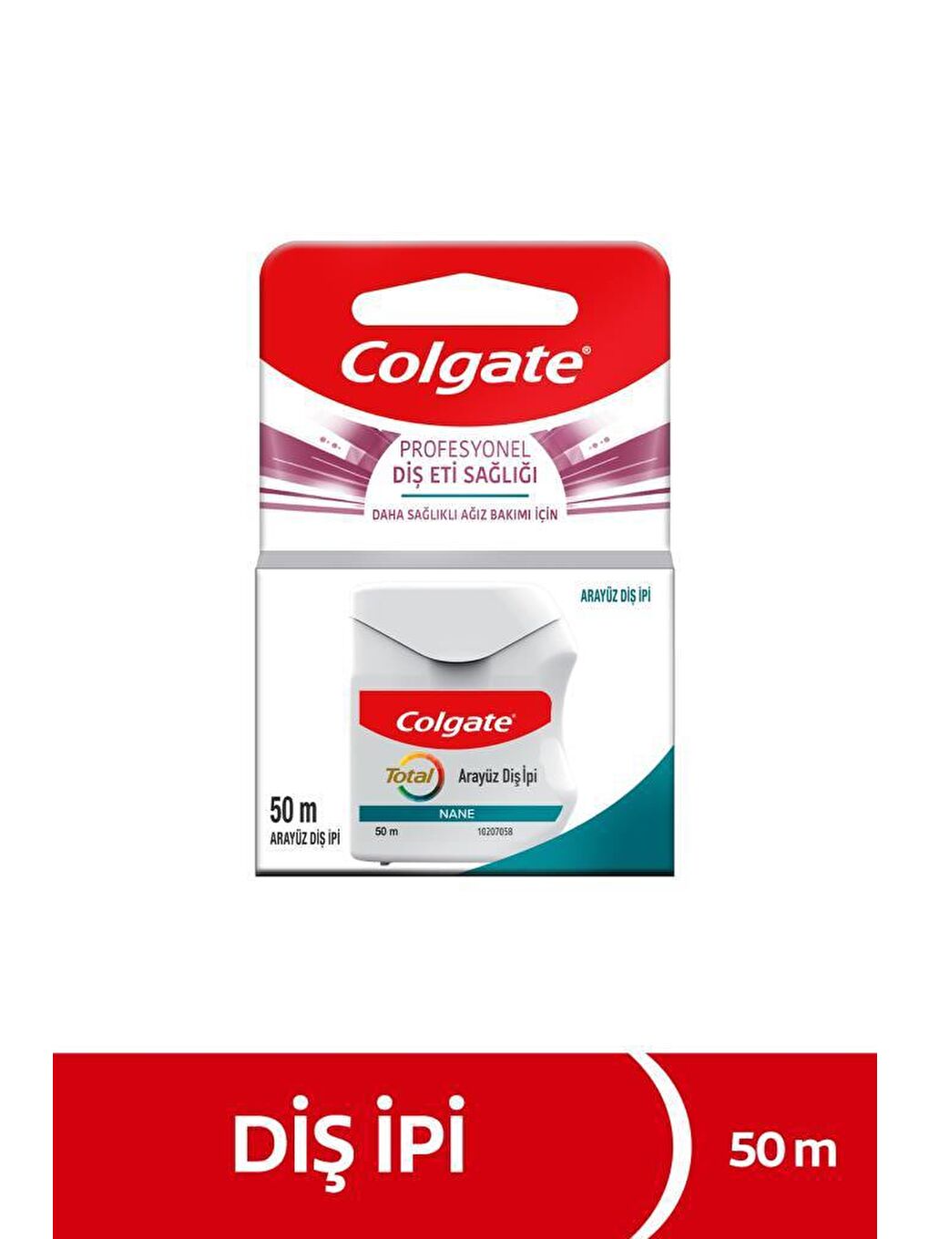 Colgate Beyaz-Açık Yeşil Total Profesyonel Diş Eti Sağlığı Arayüz Diş İpi 50 m