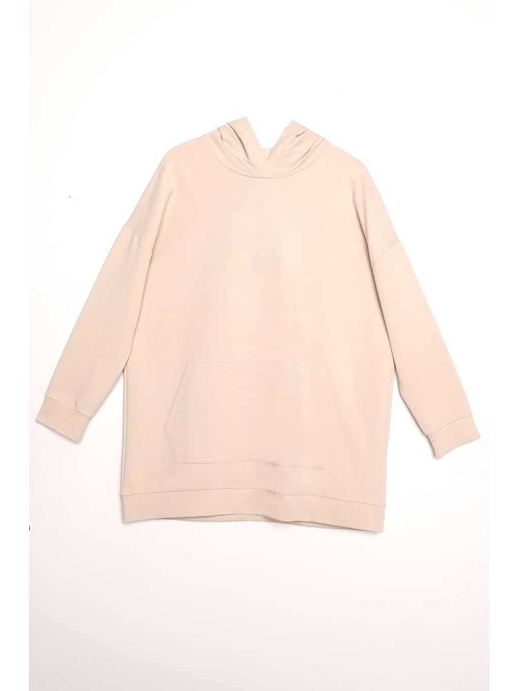 ALLDAY Bej Taş Kapüşonlu Sweat Tunik - 5