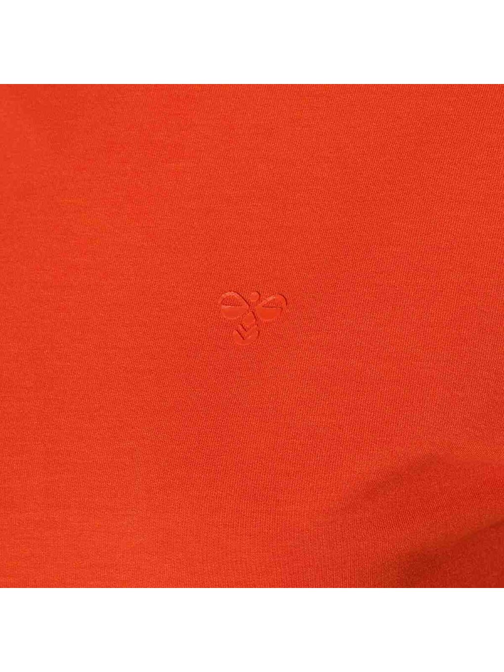 Allessia Crop Kadın Turuncu Yuvarlak Yaka Tişört-3