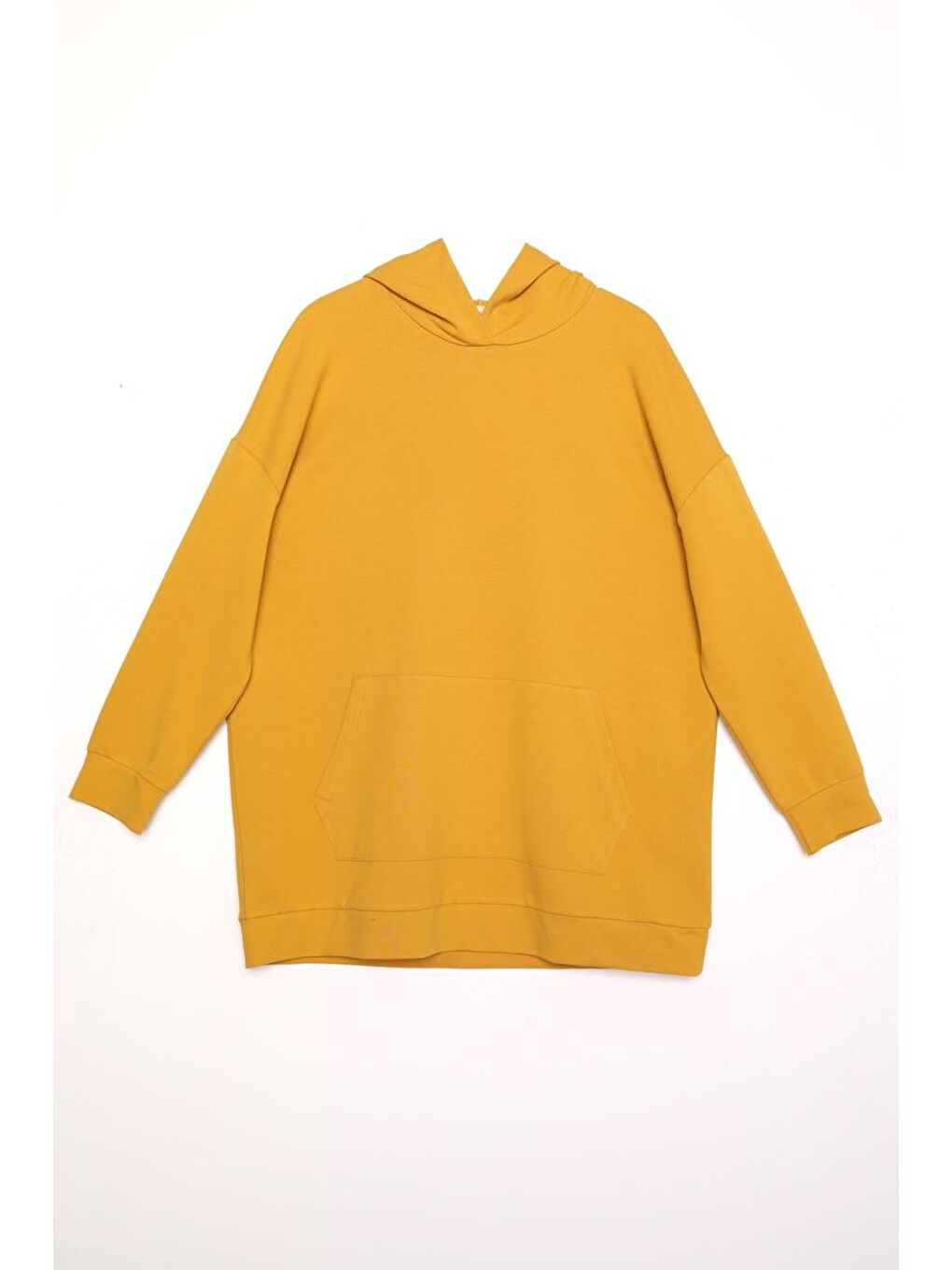 ALLDAY Sari Sarı Kapüşonlu Sweat Tunik - 5