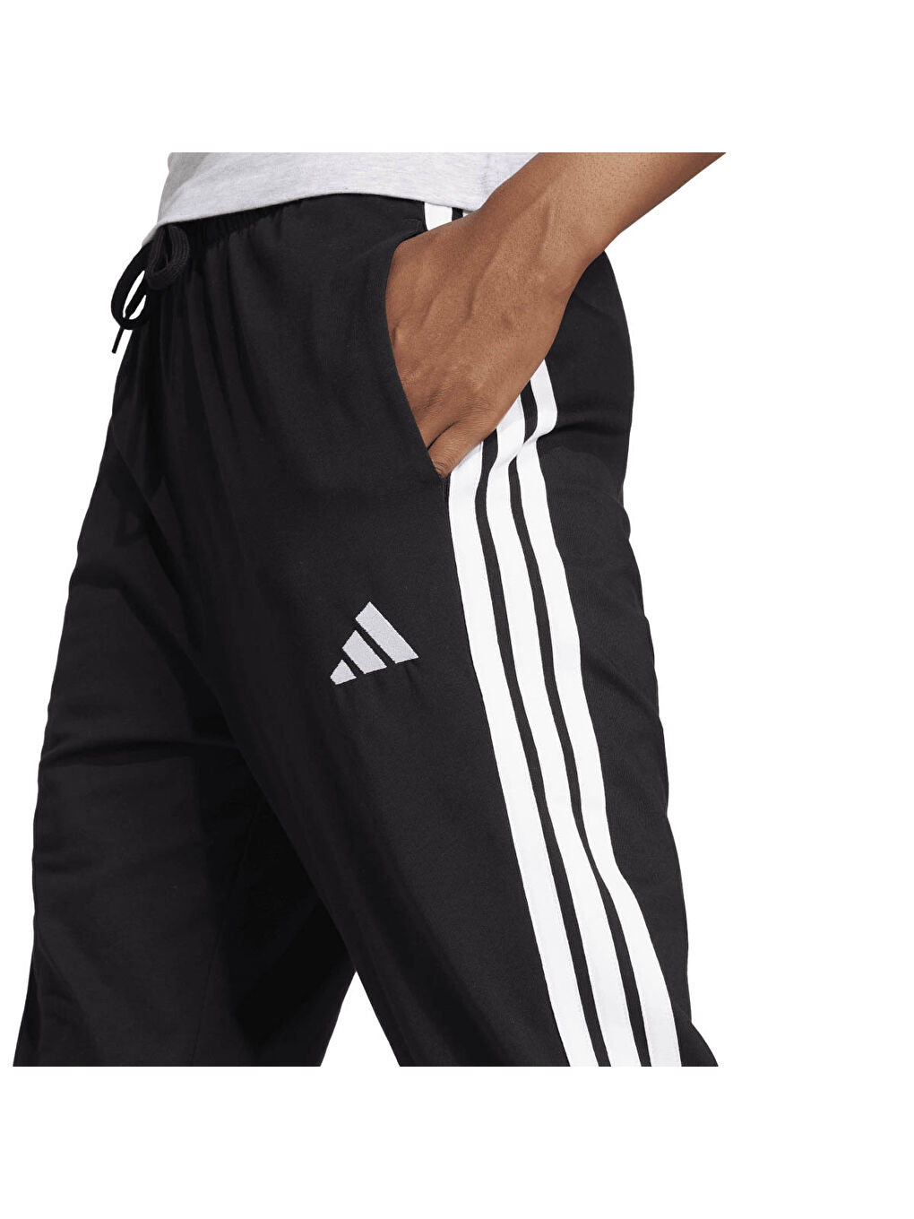3-Stripes Essentials Kadın Siyah Eşofman Altı-1