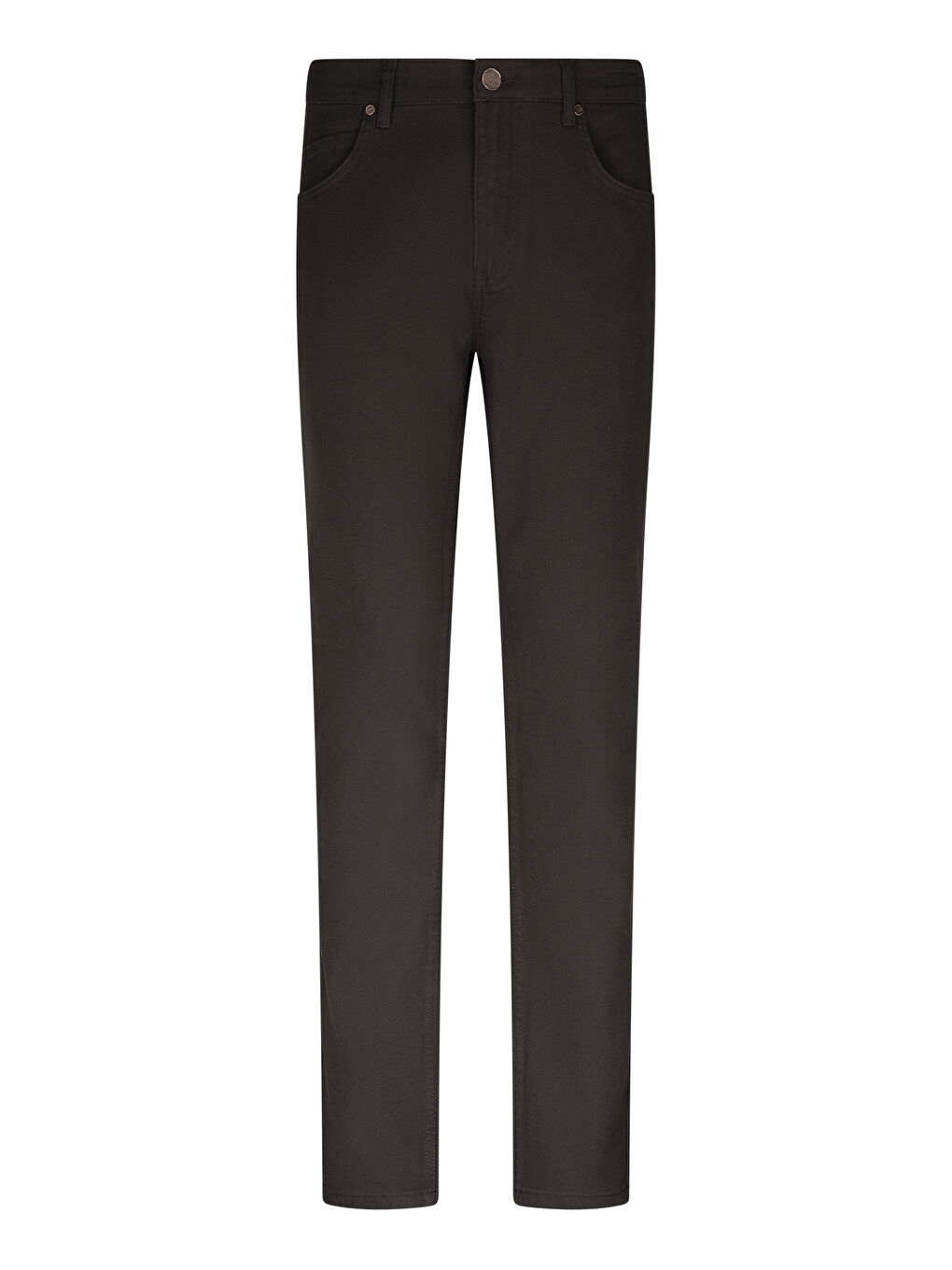 Kahverengi Regular Fit 5 Cep Pamuklu Kanvas Pantolon