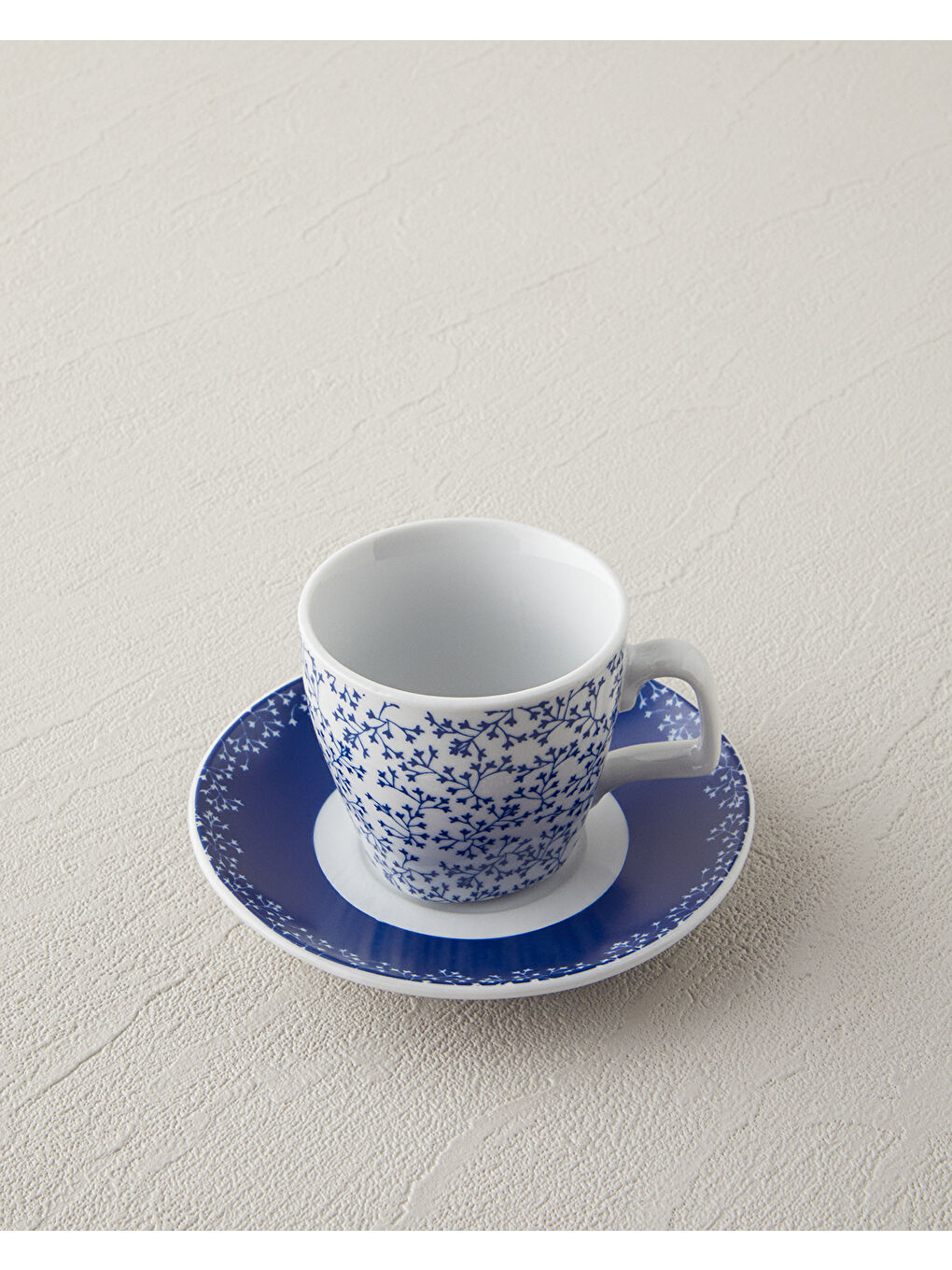 Frezya Porselen Kahve Fincan Takımı 4 Parça 2 Kişilik Mavi-2