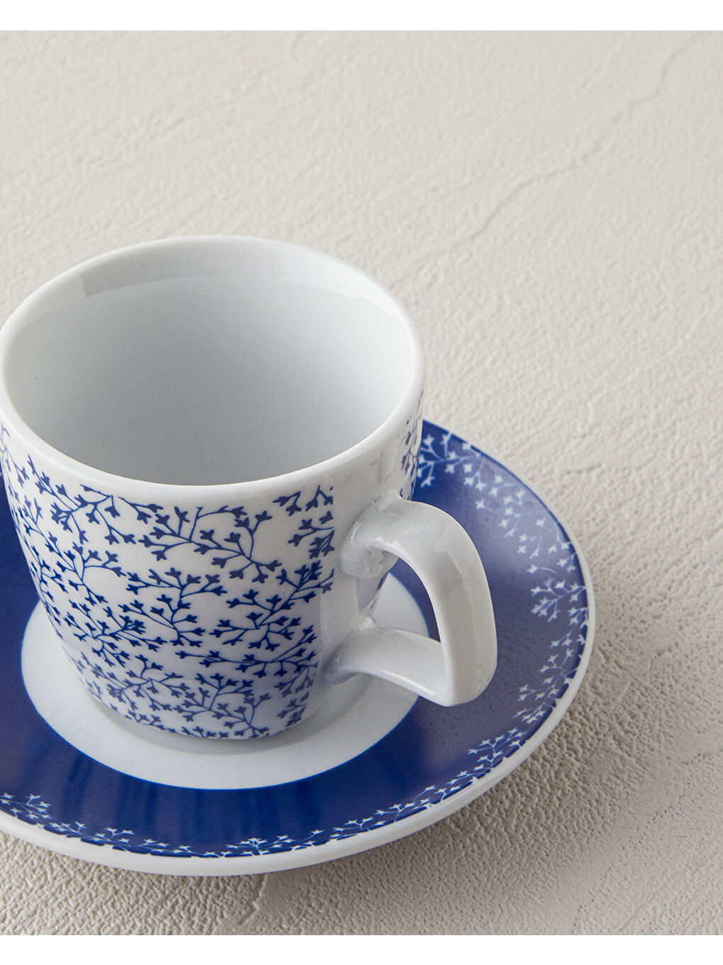 Frezya Porselen Kahve Fincan Takımı 4 Parça 2 Kişilik Mavi-3