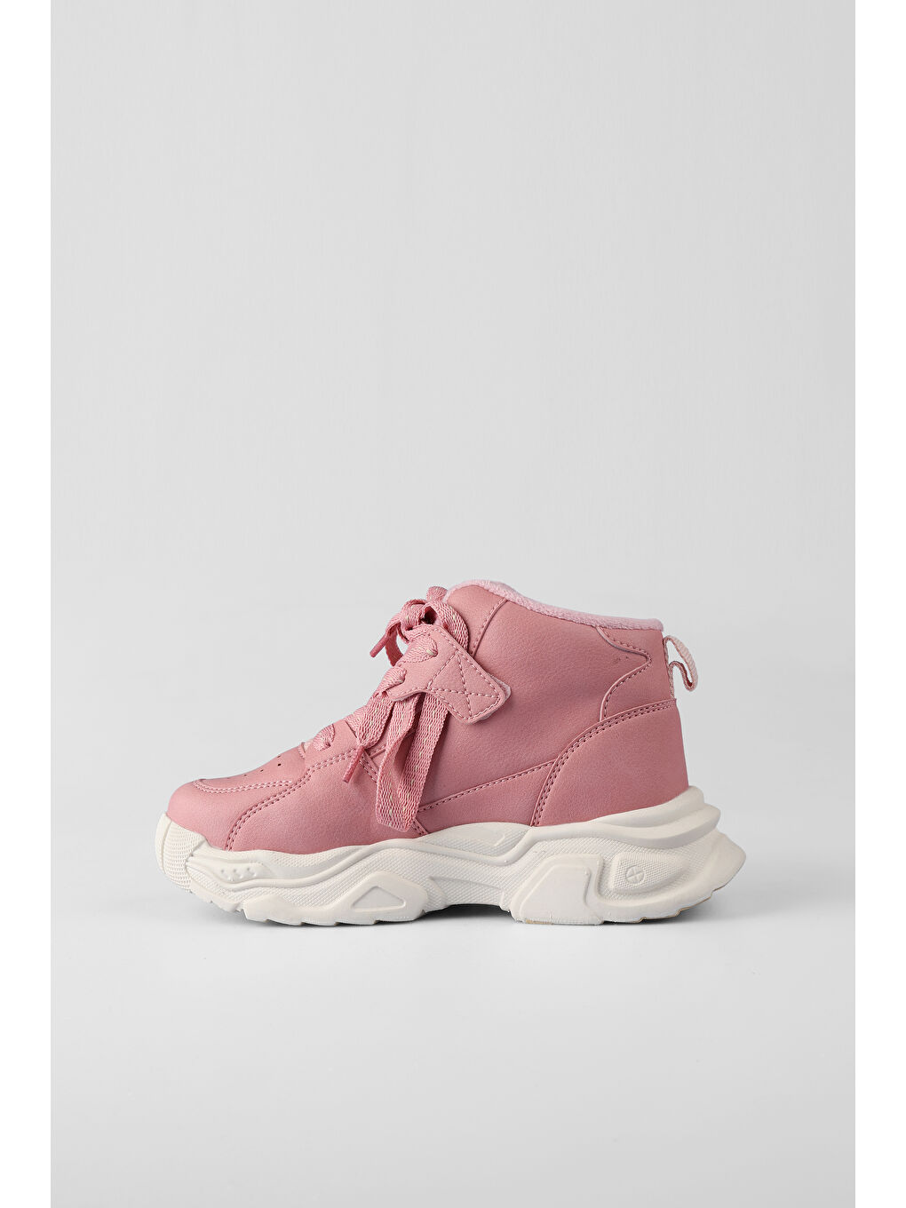 Pembe Milas Kürklü Kız Çocuk Pudra Bot-1