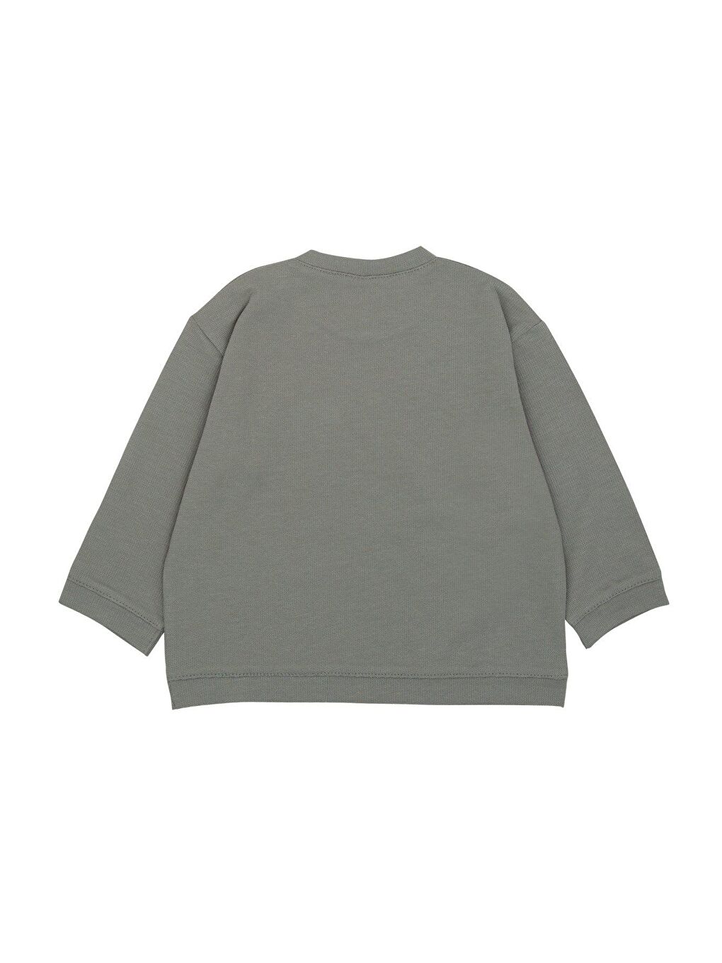 Jrmori Gri Omzu Çıtçıtlı Basic Sweatshirt - 1