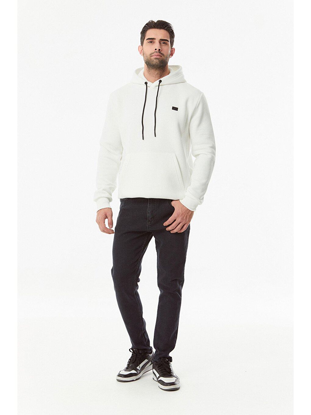 Antrasit Slim Fit Jean Pantolon-4