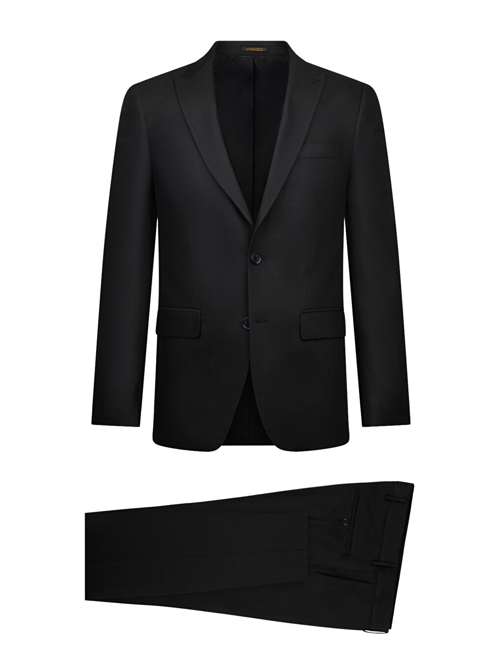 Siyah Slim Fit Sivri Yaka Klasik Takım Elbise