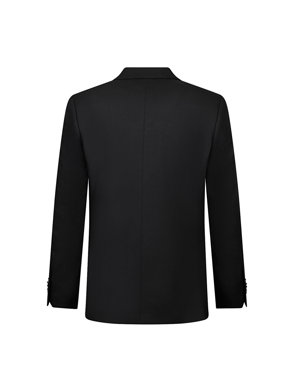 Siyah Slim Fit Sivri Yaka Klasik Takım Elbise-3