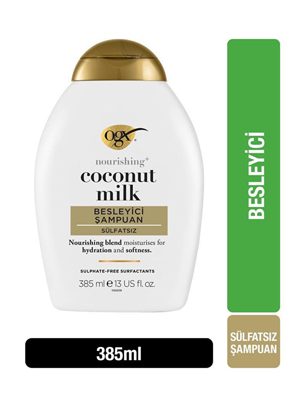 OGX Renksiz Besleyici Coconut Milk Sülfatsız Şampuan 385 ml