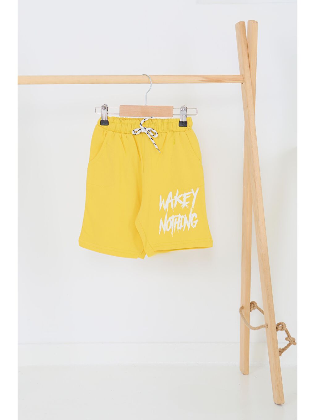 Sarı Erkek Çocuk Sari Baskılı Şort - 27343