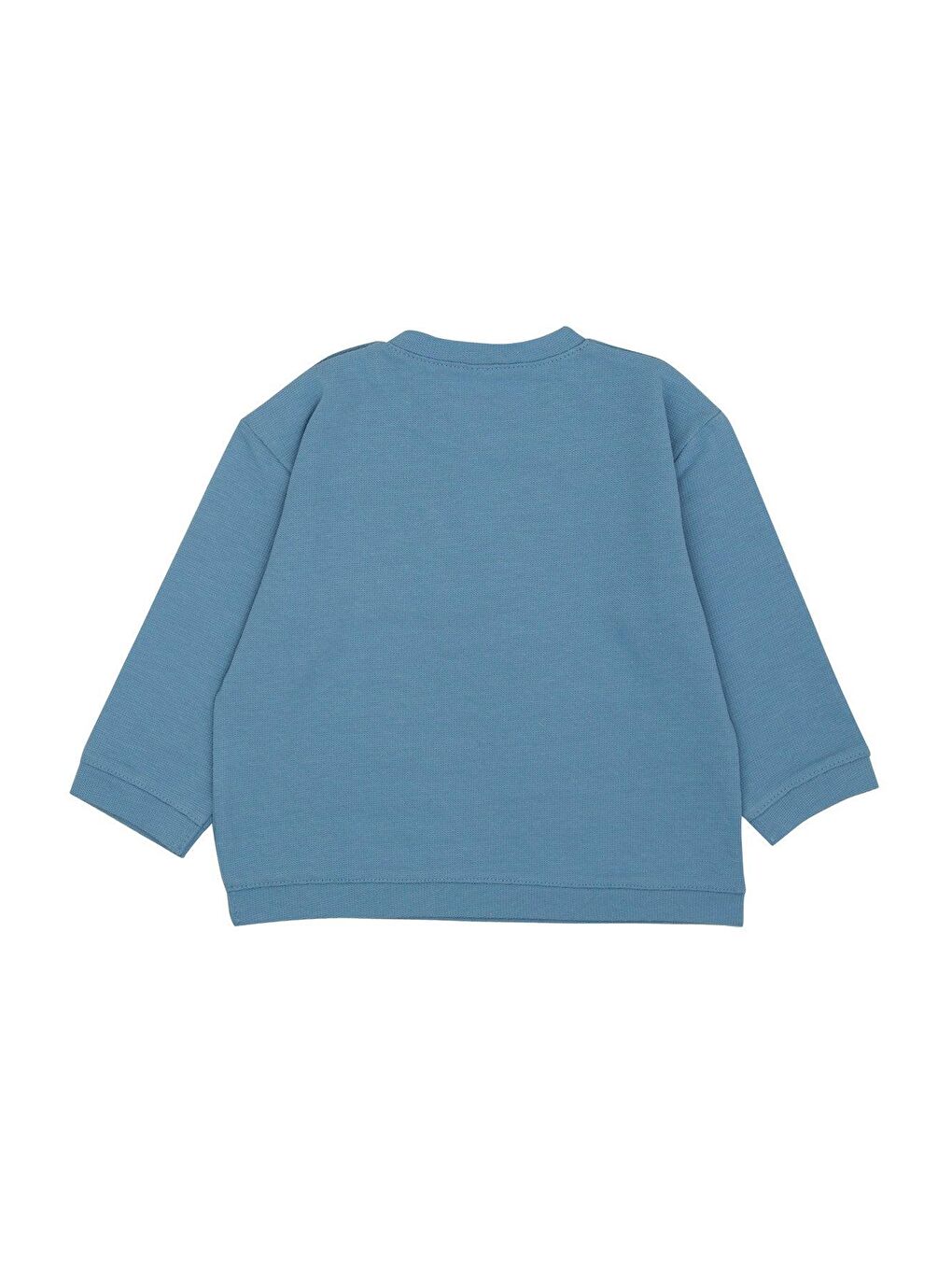 Jrmori Mavi Omzu Çıtçıtlı Basic Sweatshirt - 1