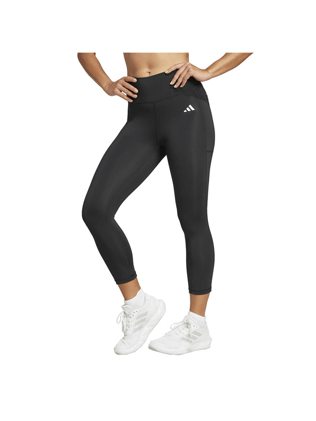 Optime Essentials Stash Pocket 3/4 Kadın Siyah Tayt