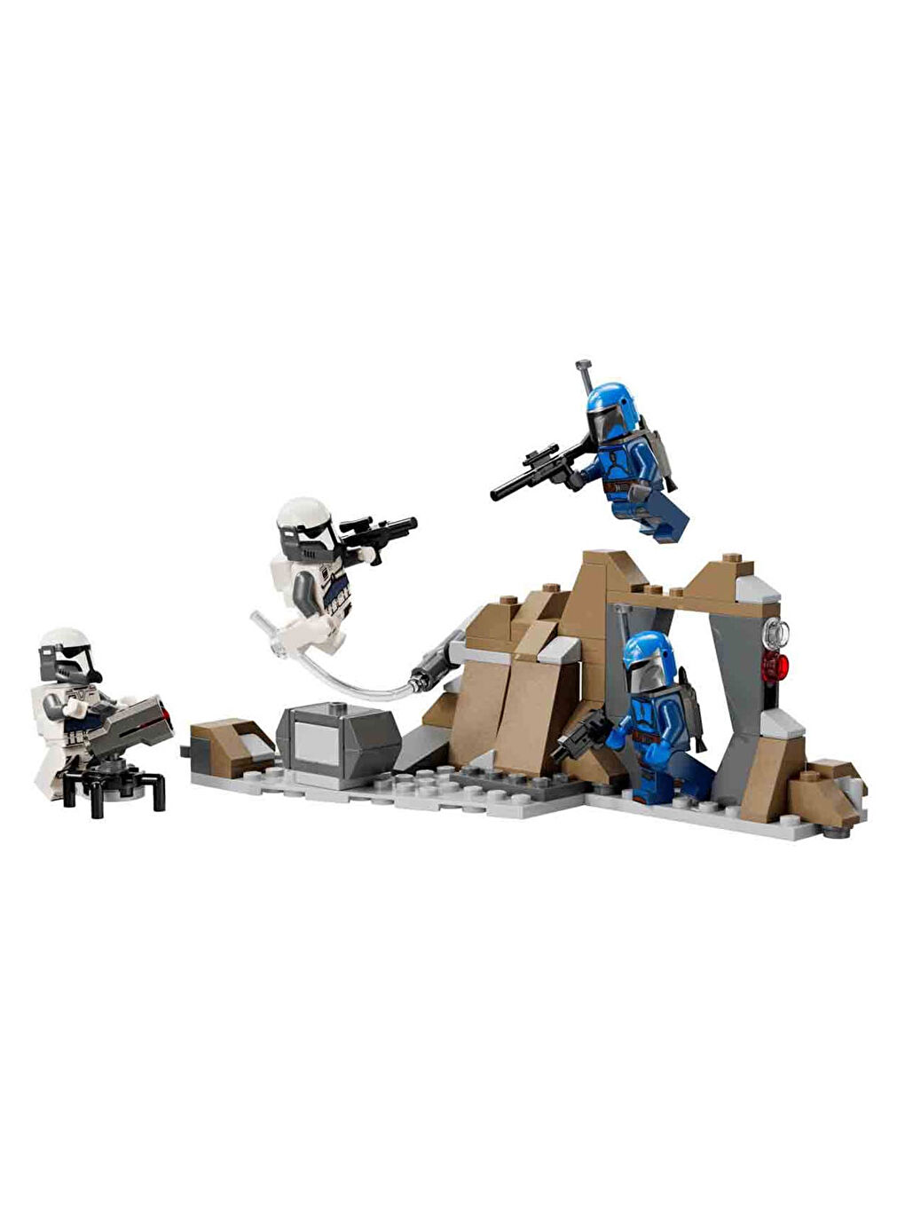 Lego Renksiz Star Wars Mandalore Pususu Savaş Paketi Seti 75373 - 4