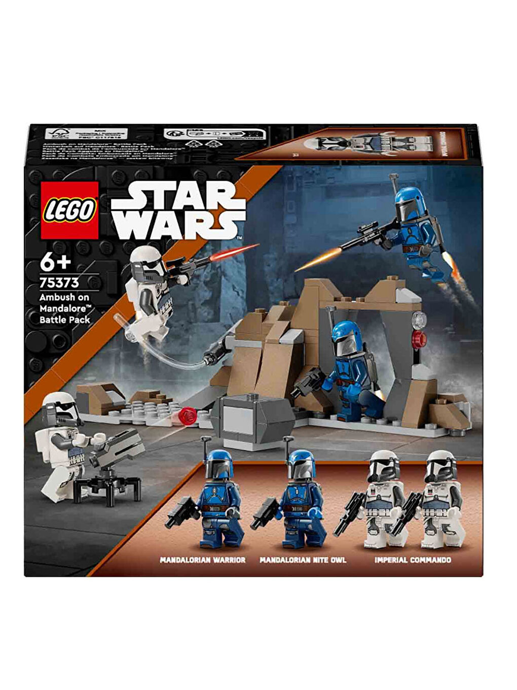 Lego Renksiz Star Wars Mandalore Pususu Savaş Paketi Seti 75373 - 5