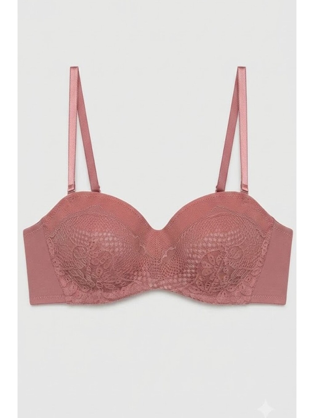 Pembe Lotus Desteksiz Sütyen C13018 Gül Kurusu