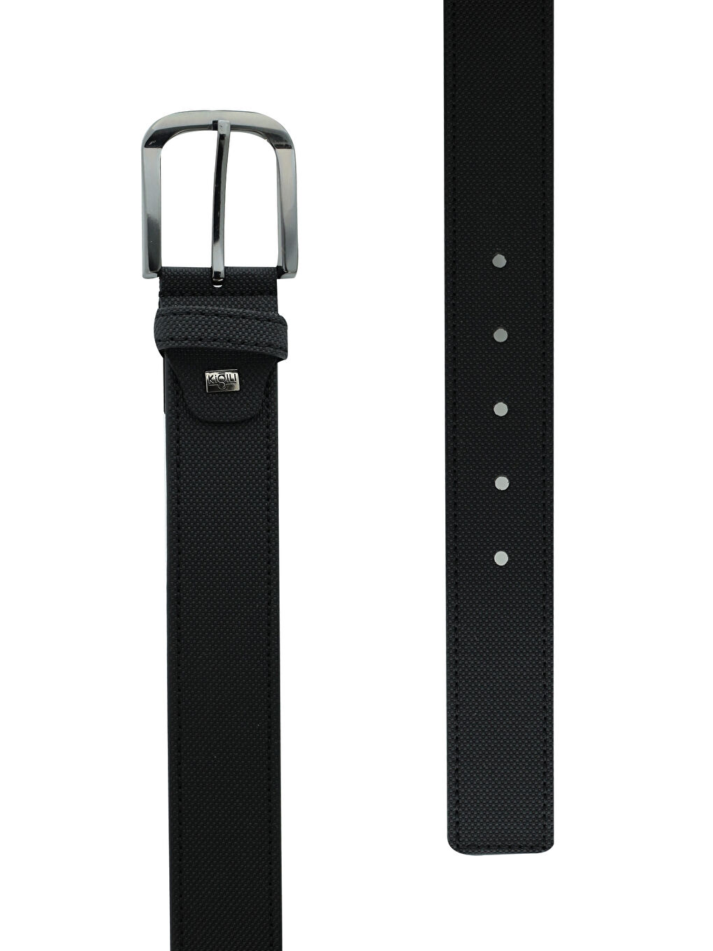 Siyah Spor Desenli Kemer-1