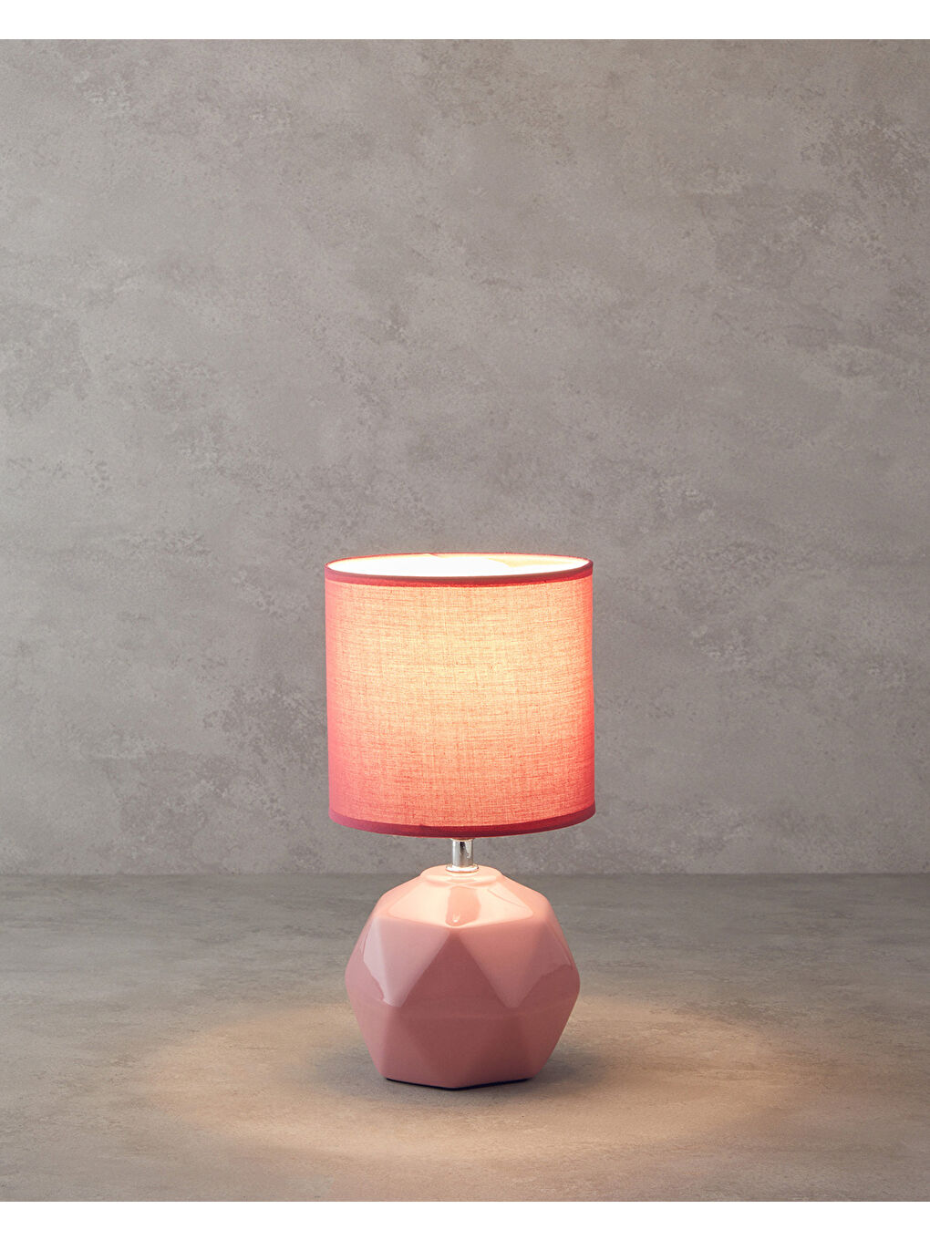 English Home Pembe Cubic Abajur 30 cm Pudra - 1