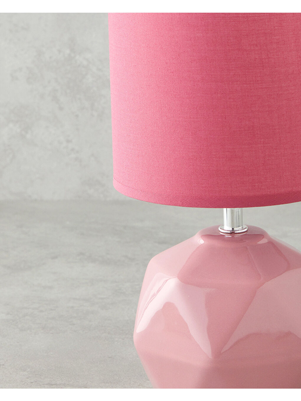 English Home Pembe Cubic Abajur 30 cm Pudra - 2