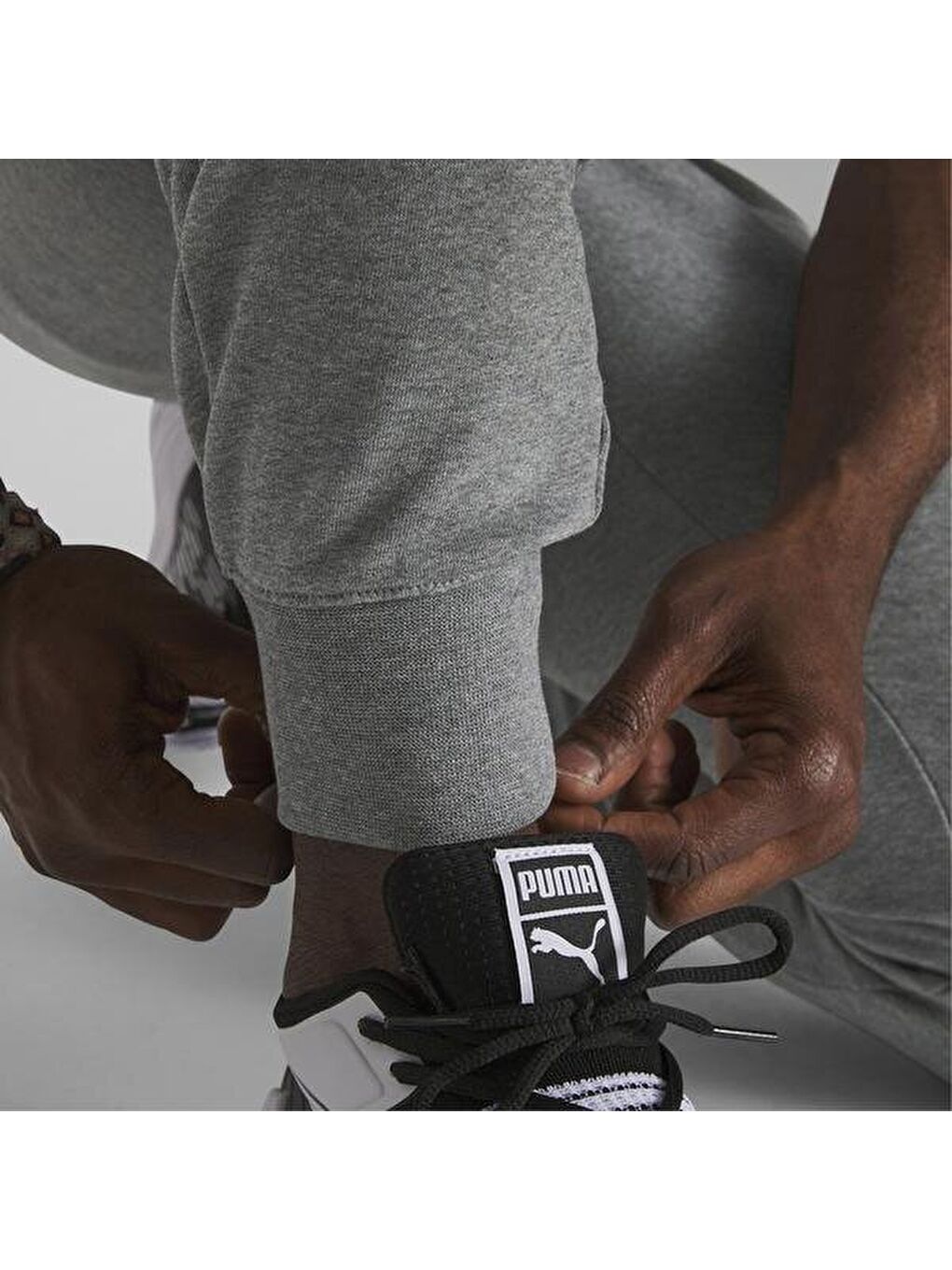 Classics Cuff Erkek Gri Eşofman Altı-2