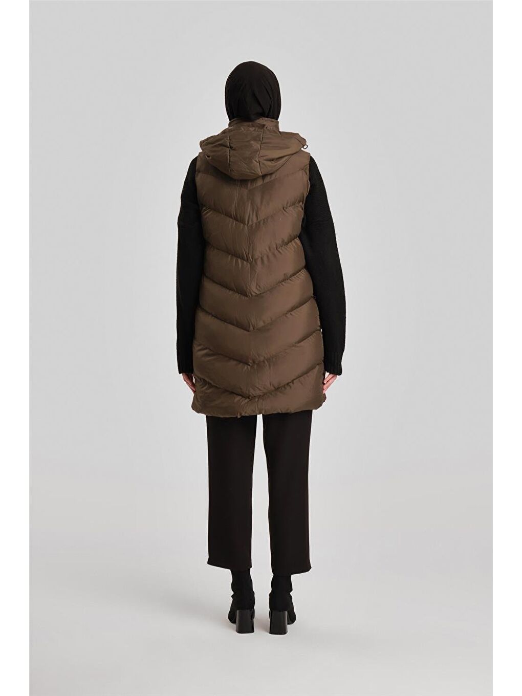 Yeşil Kapitone Mont 23Kd8306 Haki-5