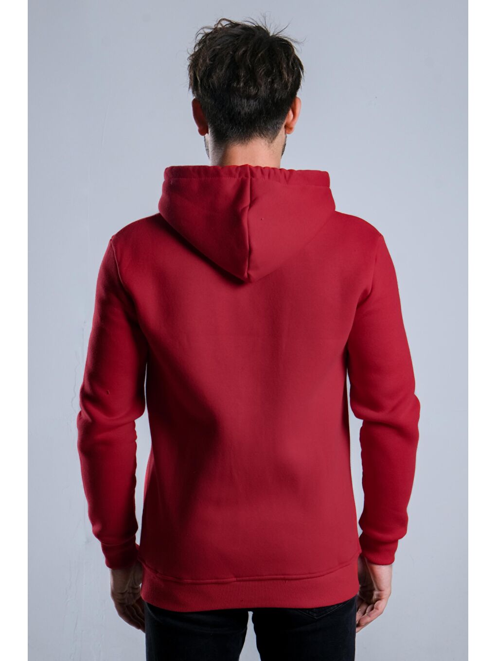 Kırmızı Kapüşonlu Şardonlu 3 İp Düz  JS C-51-6