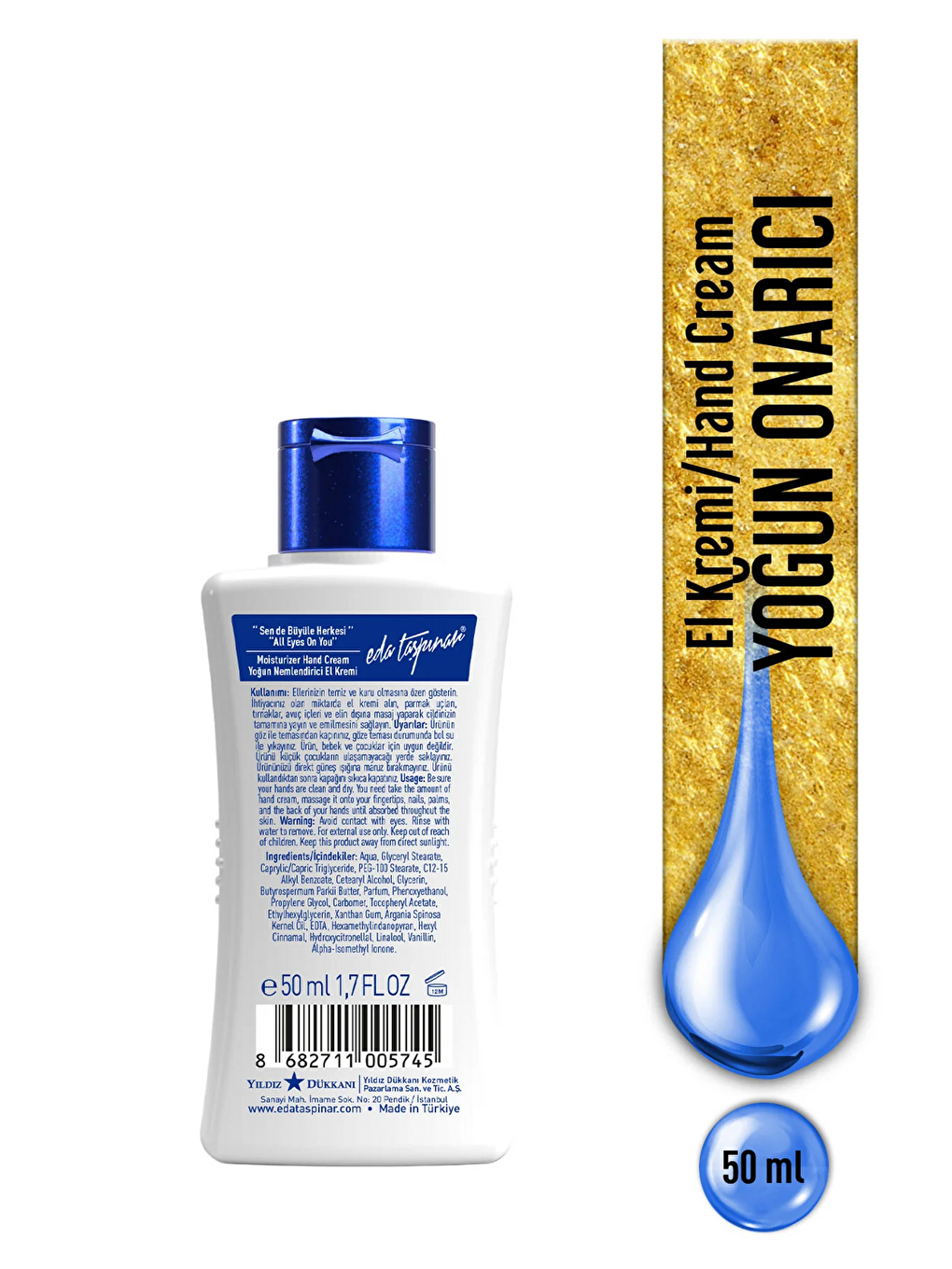 Onarıcı El Kremi Yoğun Nemlendirici , Yumuşak Cilt , Nemlendirici Bakım - 50ML (EGY0039)-1