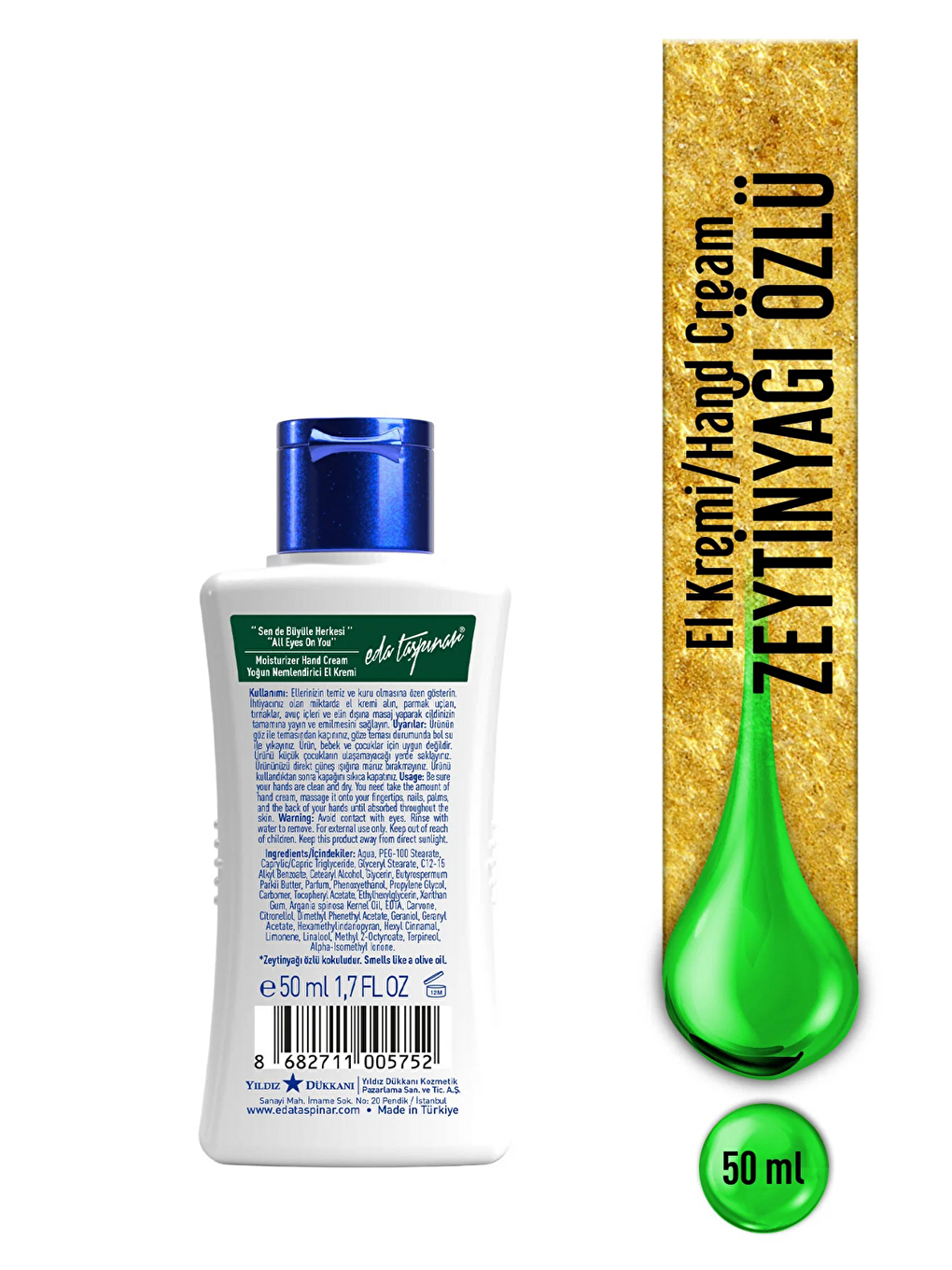 Zeytinyağı Özlü El Kremi Yoğun Nemlendirici , Yumuşak Cilt , Nemlendirici Bakım-50 ML (EGY0038)-1