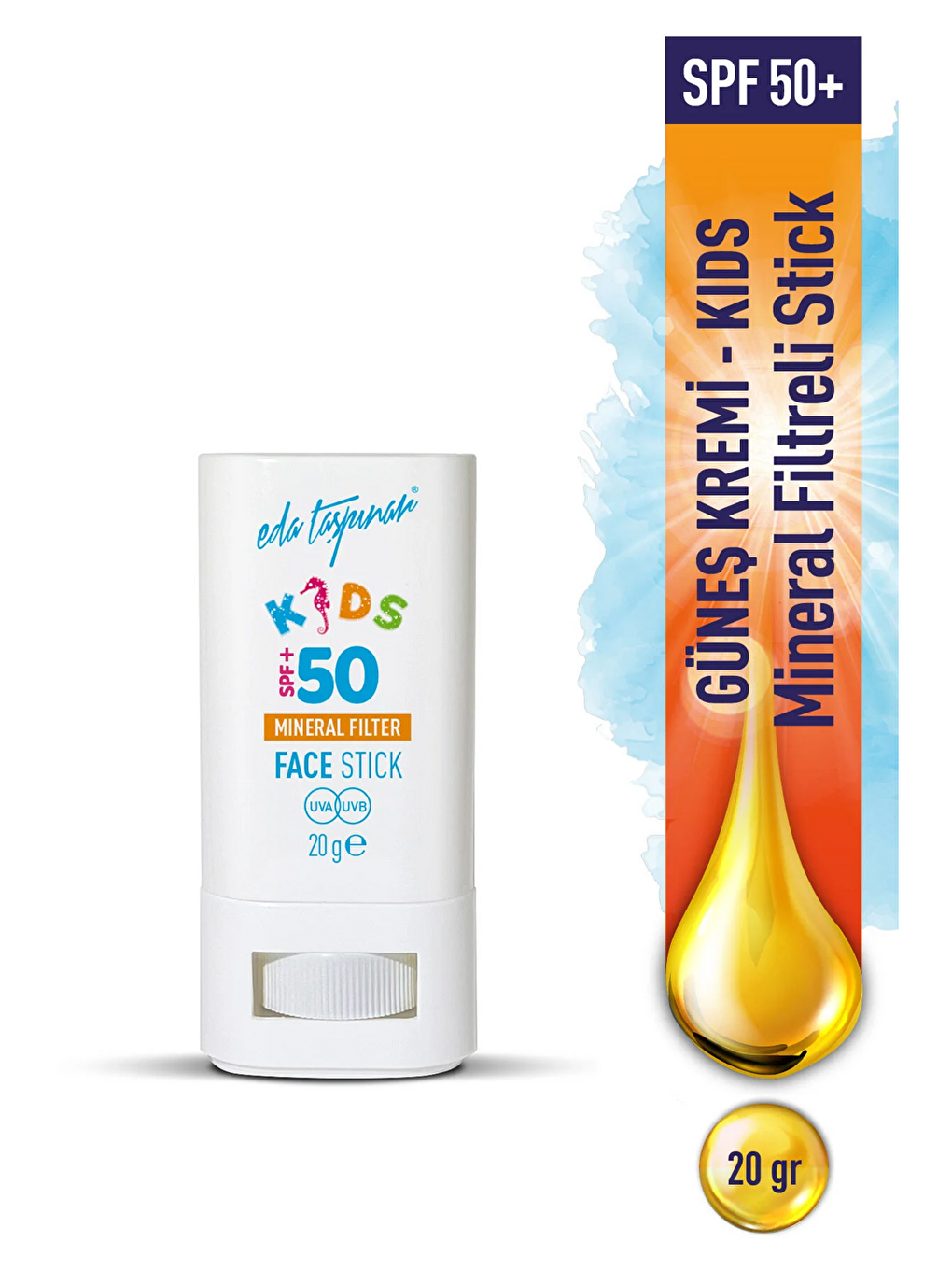 KIDS SPF 50+ Mineral Filtreli Güneş Koruyucu Face Stick (EGY0035)-1