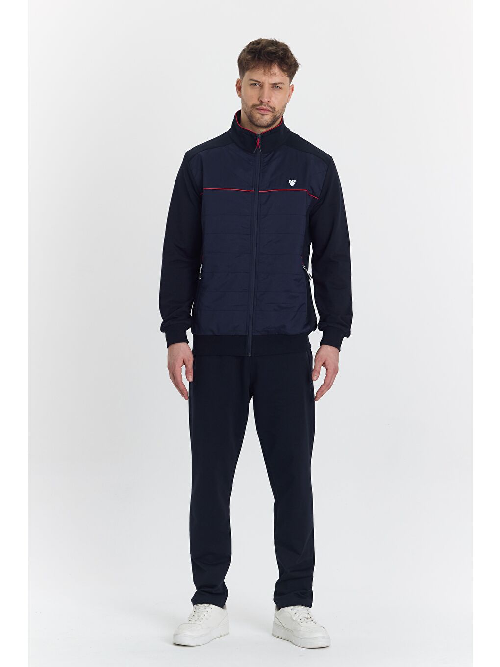 Pamuklu Micro Lacivert Erkek Eşofman Takımı 5727-L-3