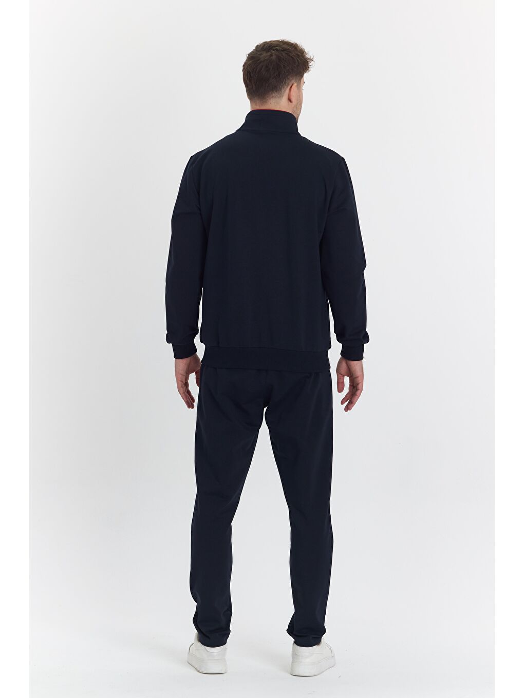 Pamuklu Micro Lacivert Erkek Eşofman Takımı 5727-L-6