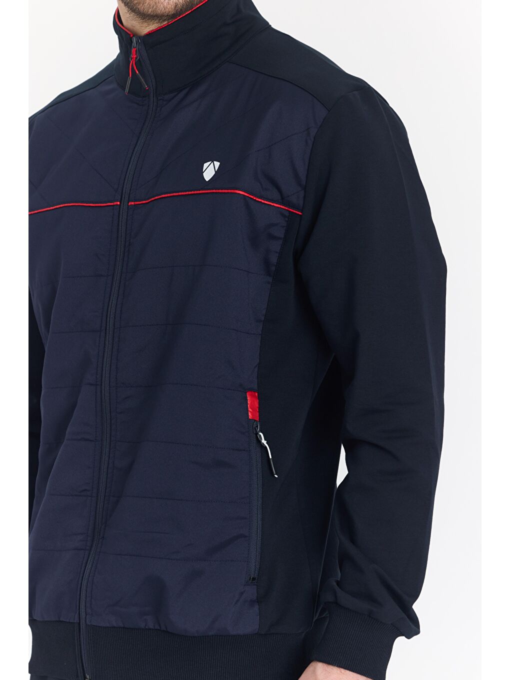 Pamuklu Micro Lacivert Erkek Eşofman Takımı 5727-L-7