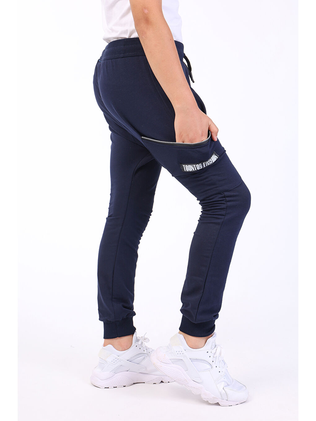 Lacivert Erkek Çocuk Cep Detaylı Eşofman Altı