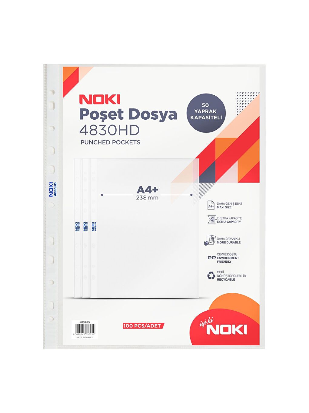 Hd Poşet Dosya 100 Lü 4830HD