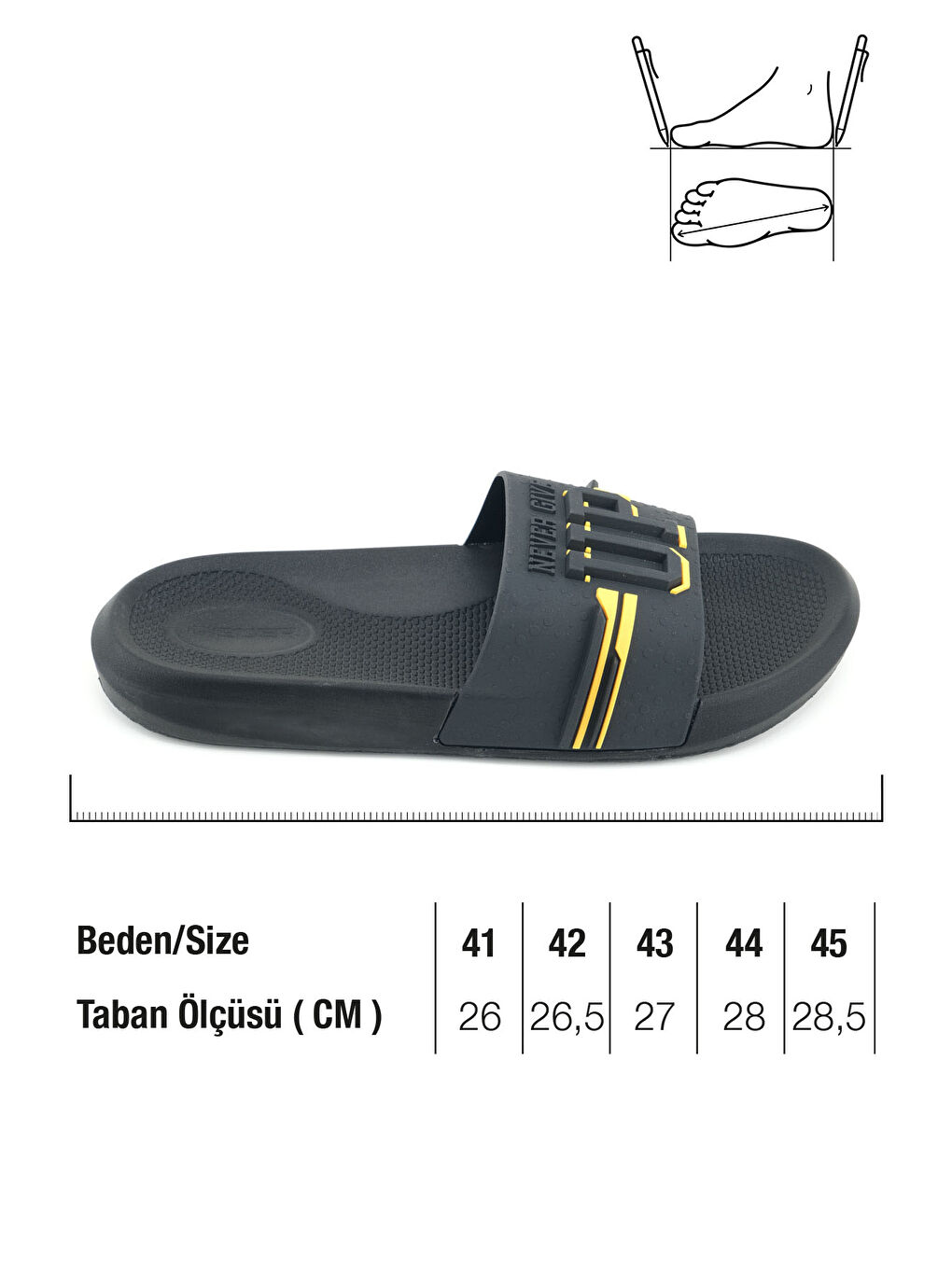 Siyah Erkek Yazlık PU Islak Zemine Uygun Ev Banyo Bahçe Havuz Terlik-1