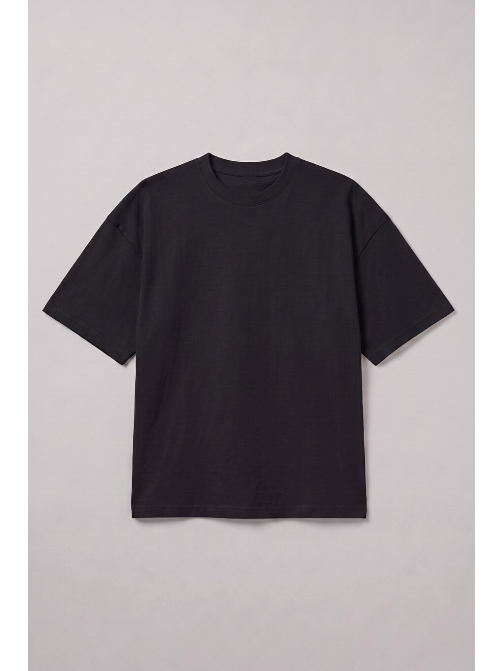 Erkek Boxy Star Siyah Premium T-Shirt-4