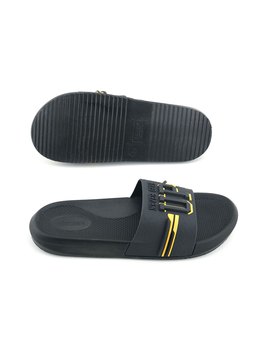 Siyah Erkek Yazlık PU Islak Zemine Uygun Ev Banyo Bahçe Havuz Terlik-4