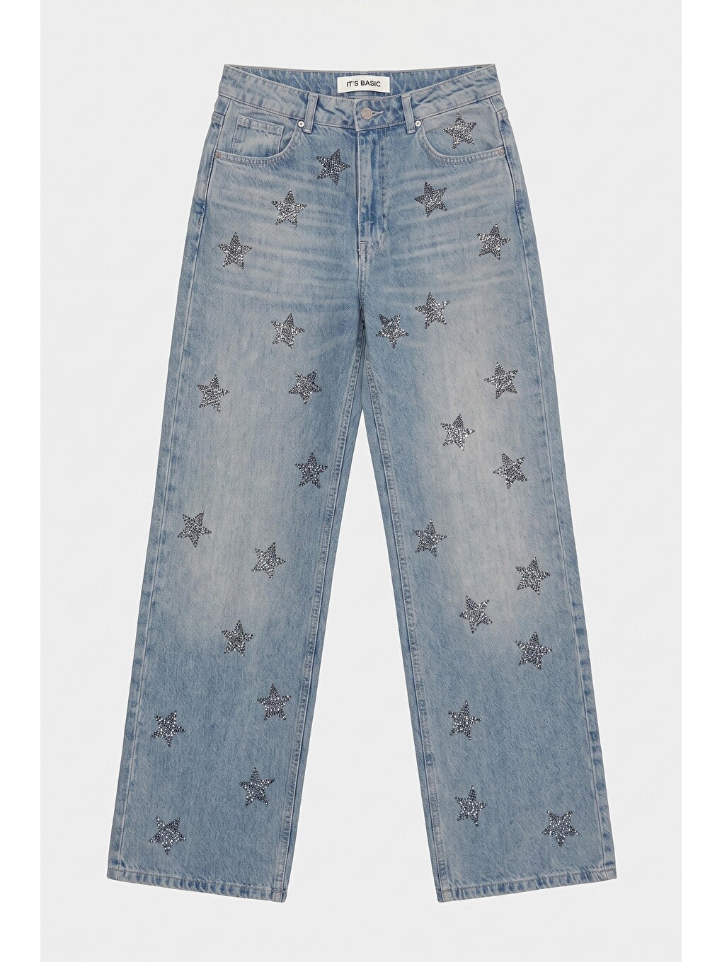 Mavi Kadın T.Kot Rengi T-4s6-32 Straight Fit Parlak Taşlı Özel Tasarım Denim Jean-1