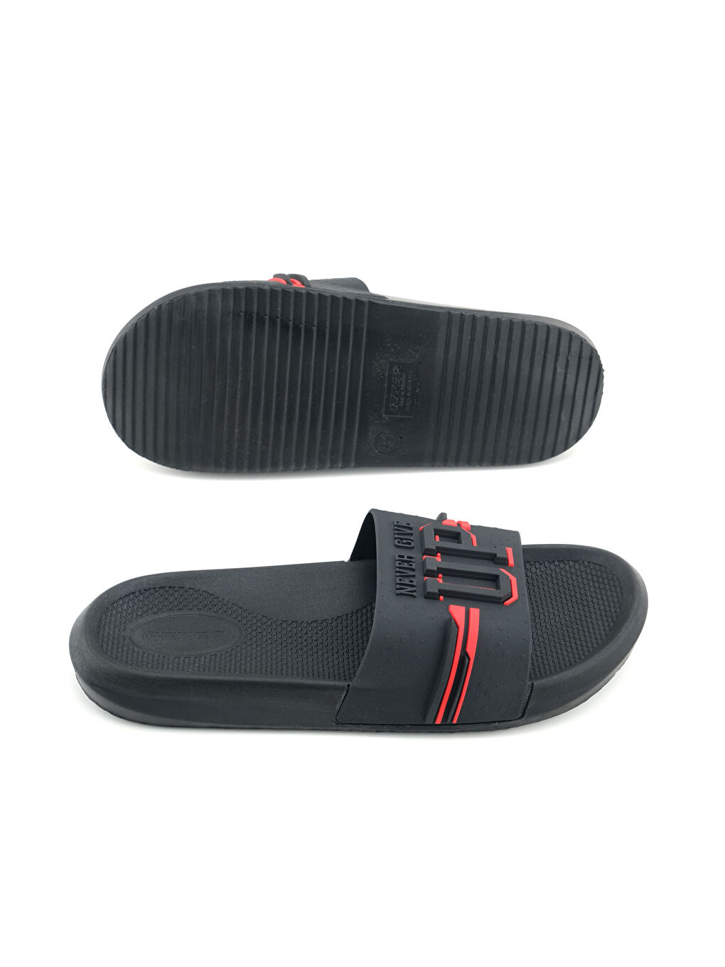 Siyah Erkek Yazlık PU Islak Zemine Uygun Ev Banyo Bahçe Havuz Terlik-4