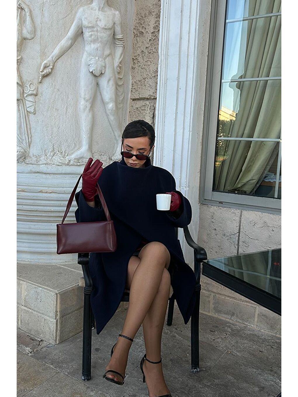 Capella Basic Baget Çanta Bordo-8