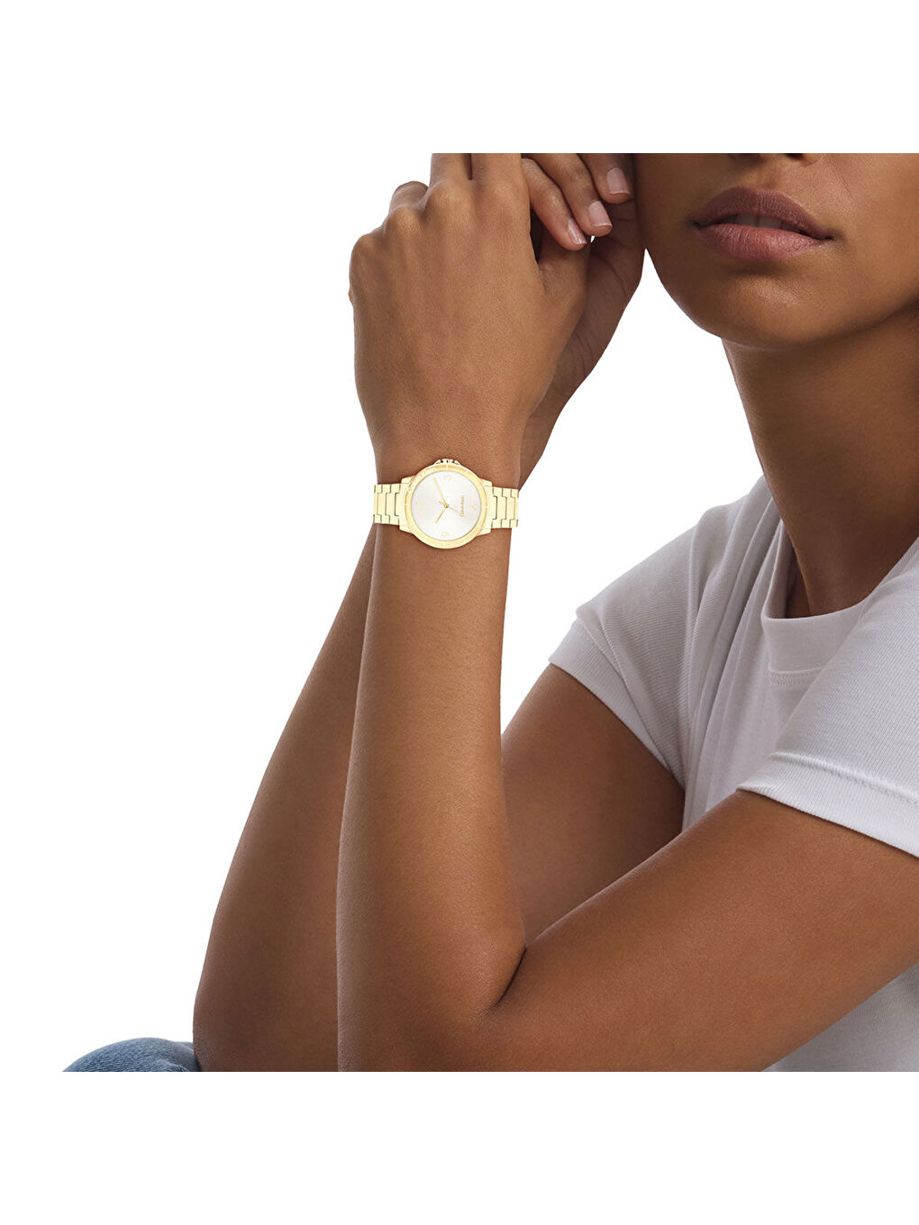 Sarı CK25100023 Kadın Kol Saati-3