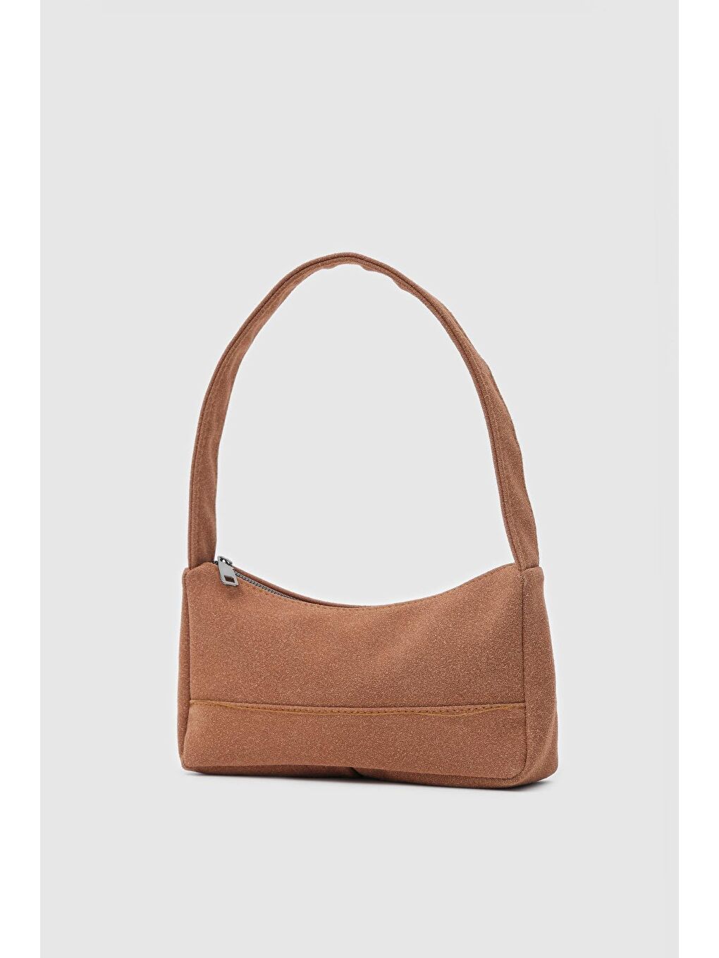 Kahverengi Casper Süet Baget Çanta Taba-1