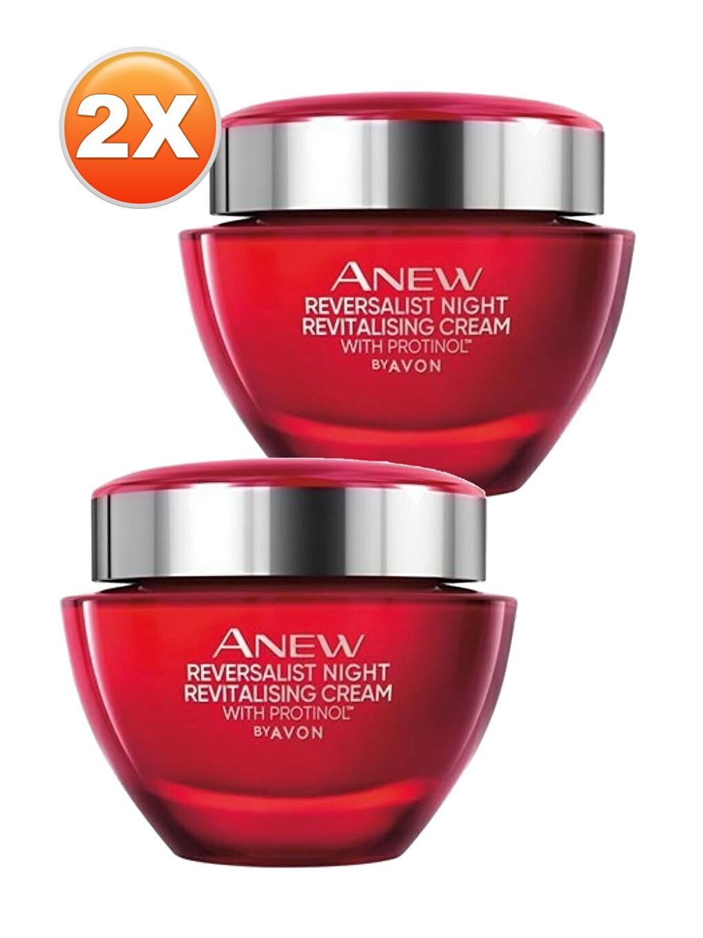 AVON Renksiz Anew Reversalist Yenileyici Gece Yüz Kremi 50 Ml. İkili Set - 1