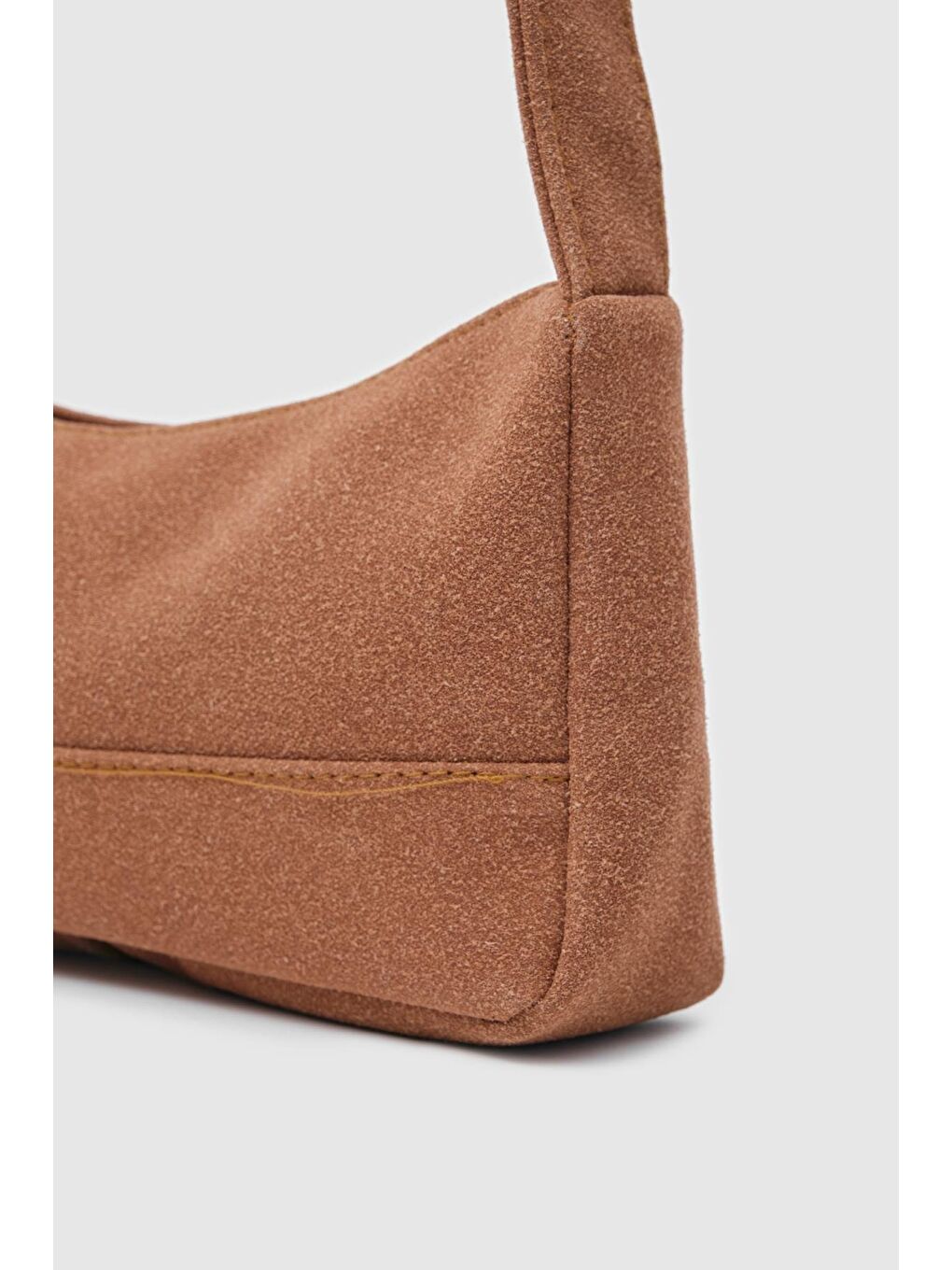 Kahverengi Casper Süet Baget Çanta Taba-2